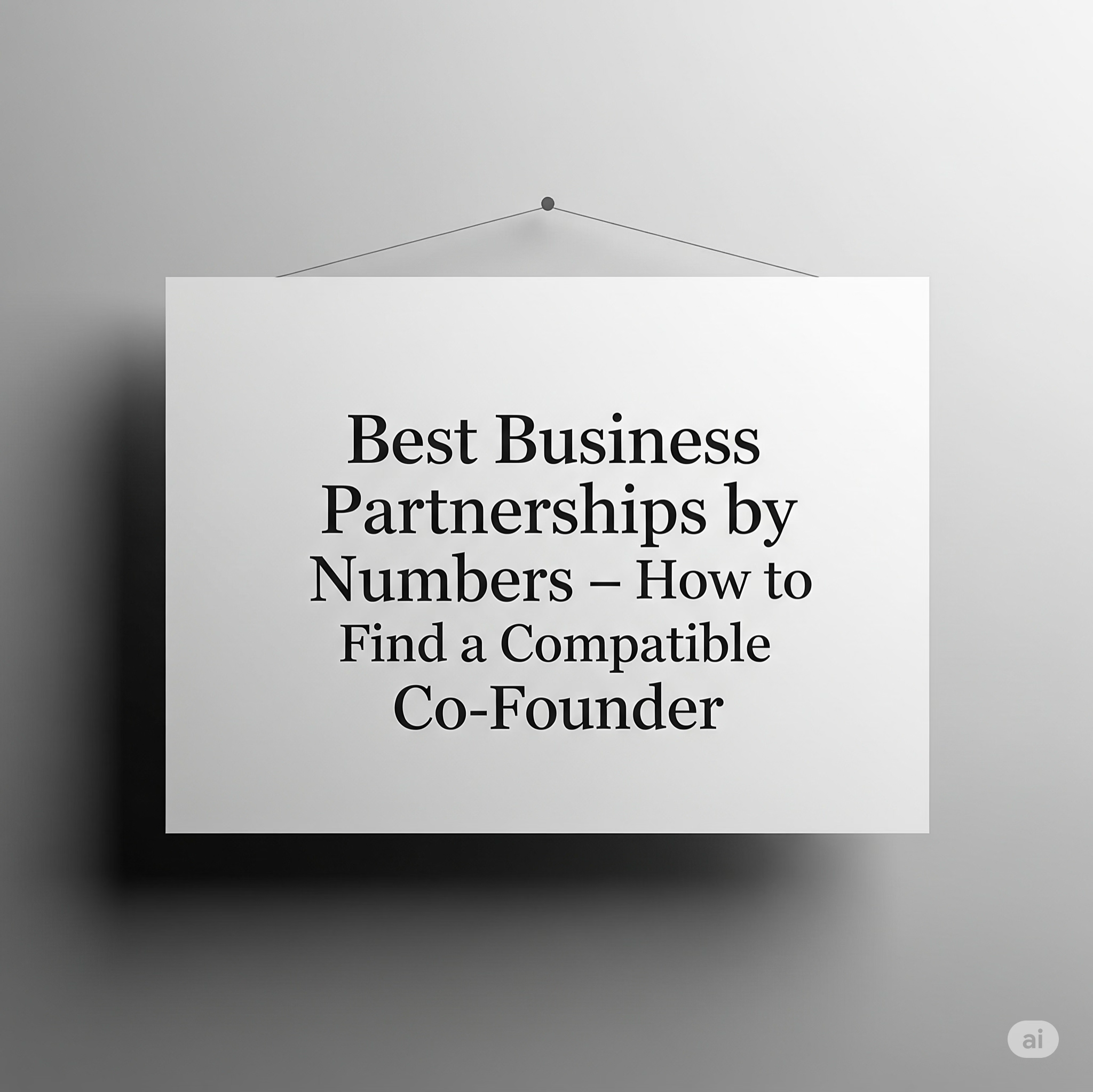 Best Business Partnerships by Numbers