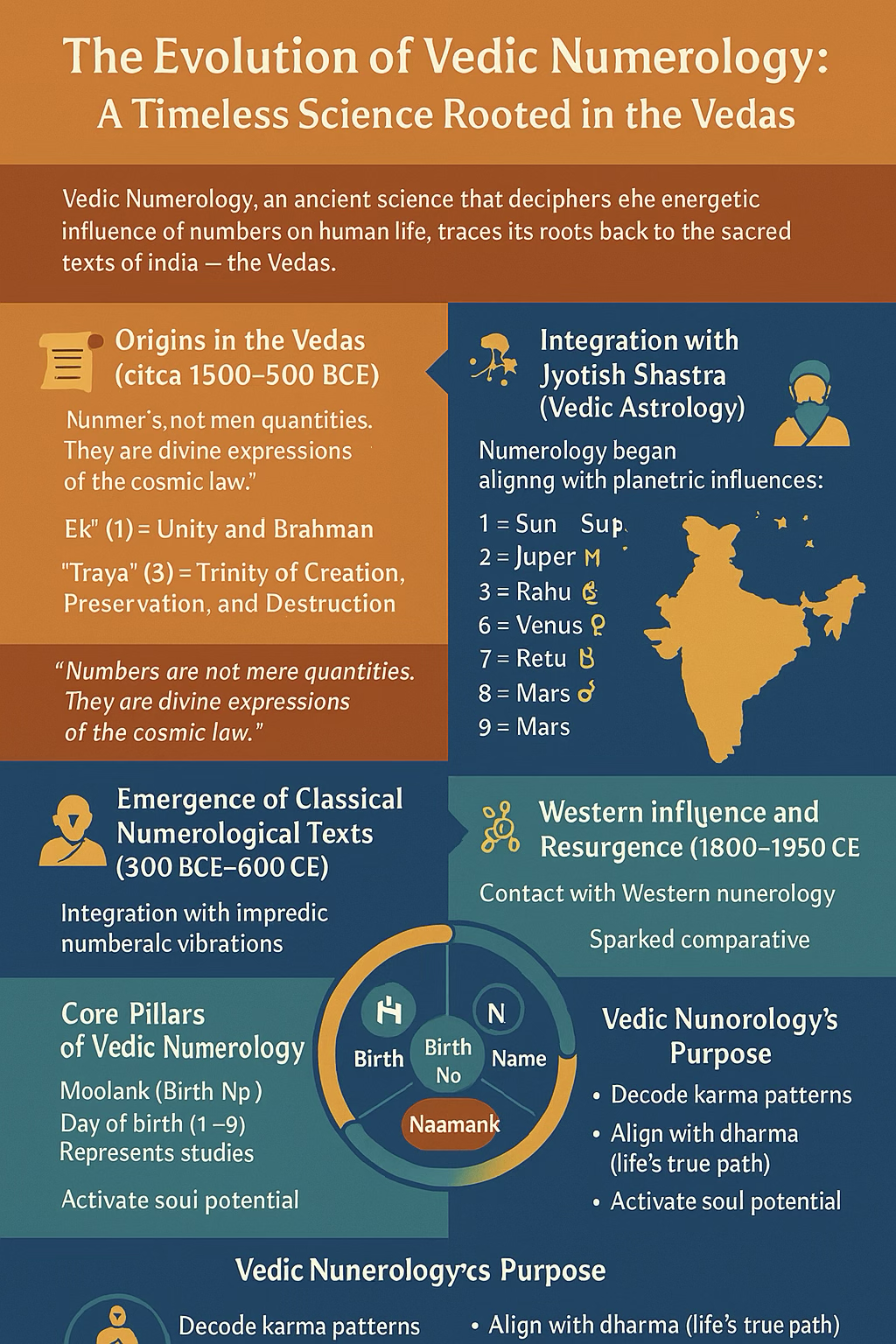 The Evolution of Vedic Numerology A Timeless Science Rooted in the Vedas