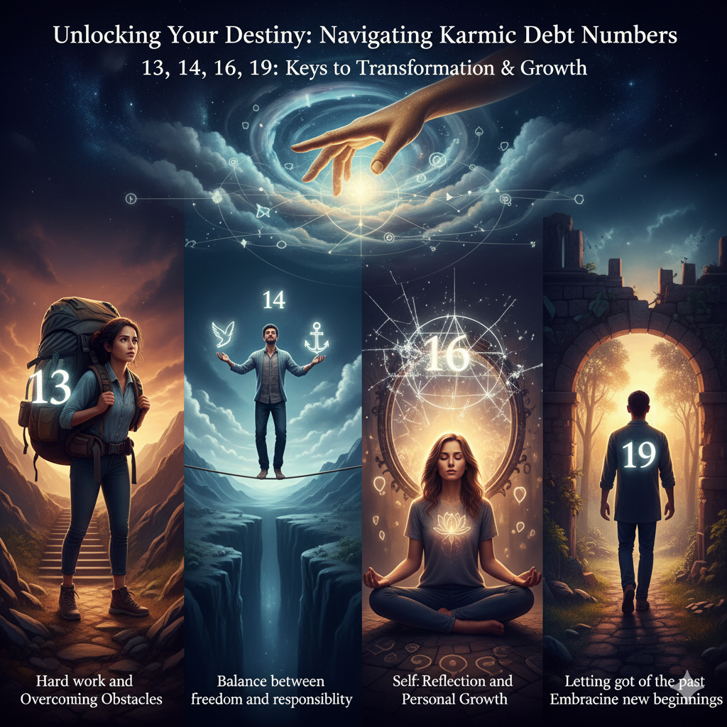 Unlocking Your Destiny: Navigating the Path of Karmic Debt Numbers in Vedic Numerology