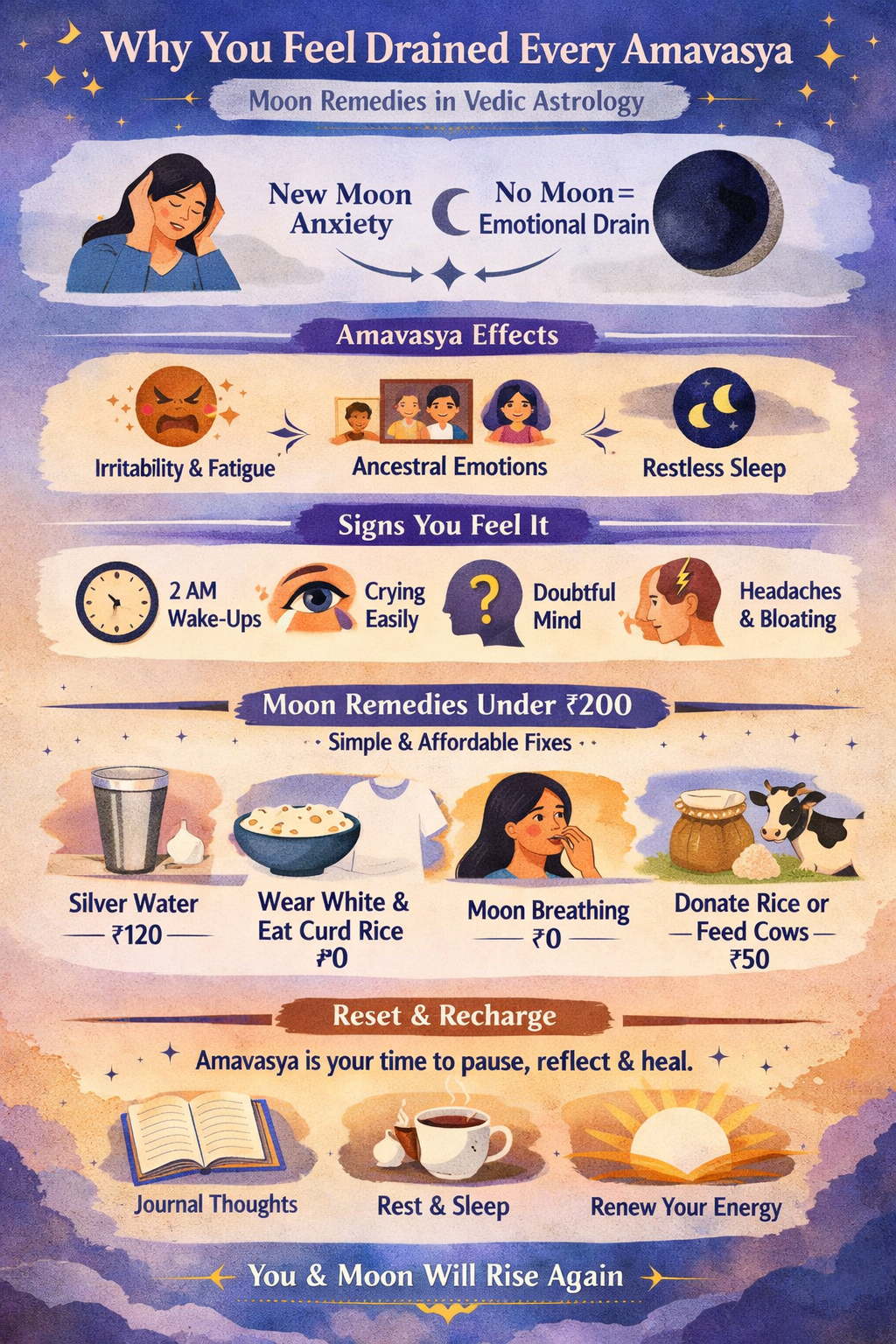 Amavasya Mood Swings Explained + 4 Moon Remedies Under ₹200